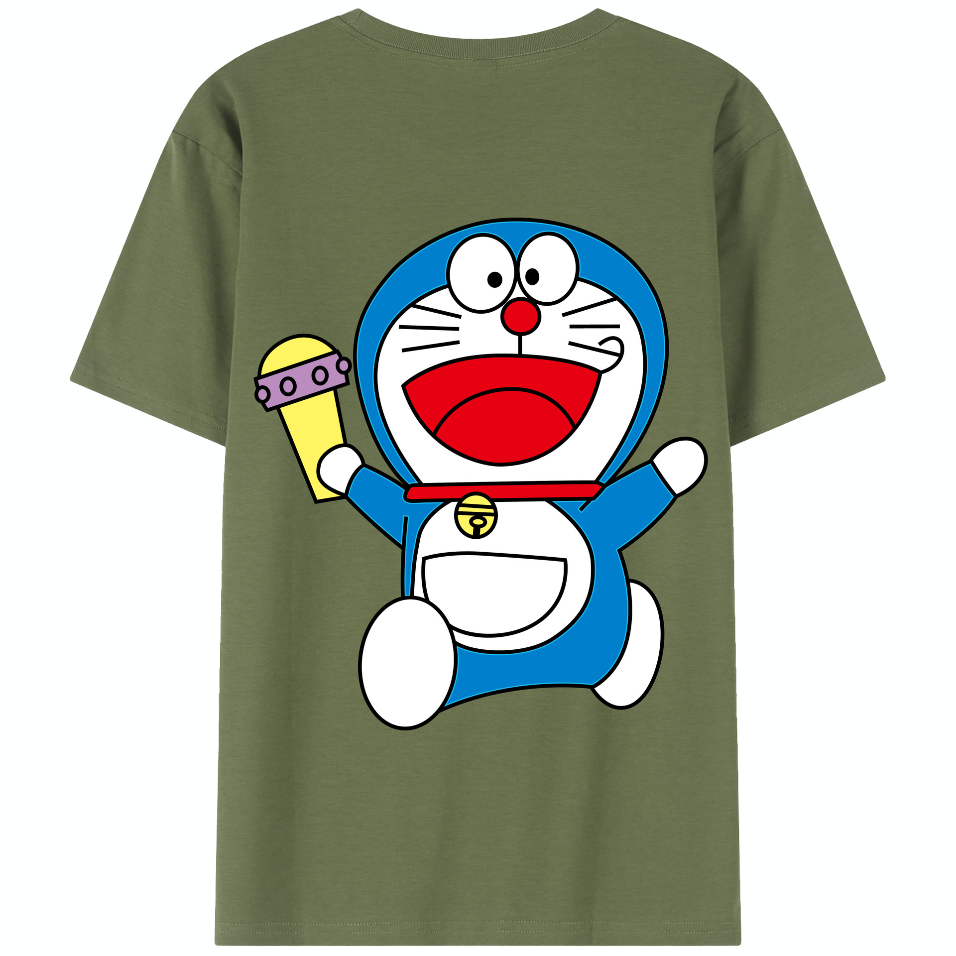 （画像用） ドラえもん Doraemon 綿100％半袖Tシャツ（背面プリント）